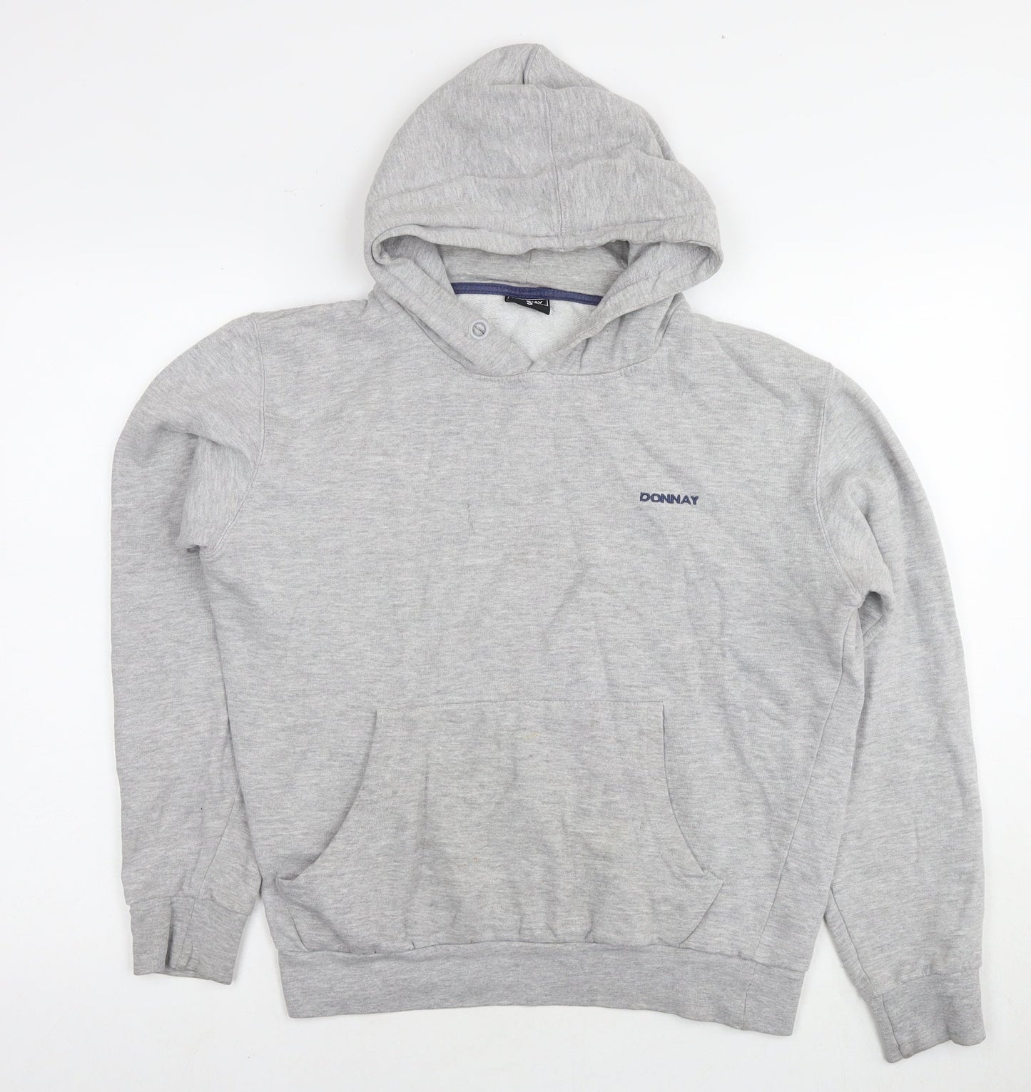 Donnay Womens Grey Cotton Pullover Hoodie Size S Pullover