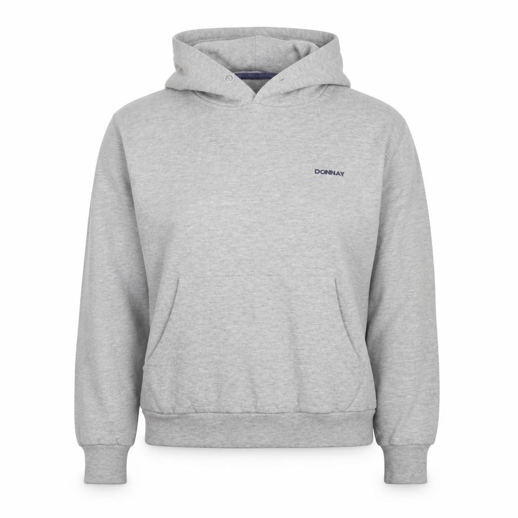 Womens UK S Regular Donnay Grey Pullover Hoodie