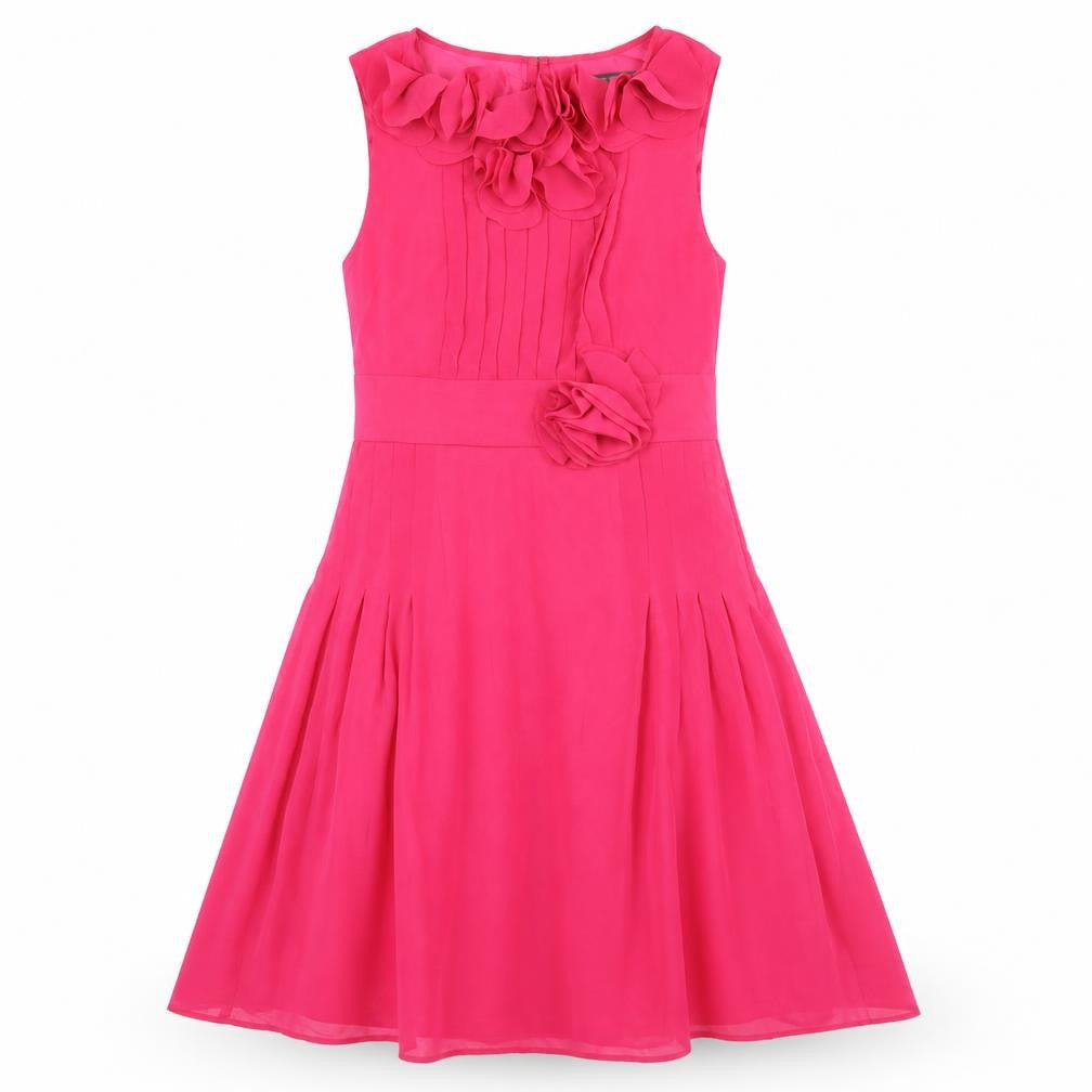 Fever London Womens Pink Polyester A-Line Size 10 Boat Neck Zip