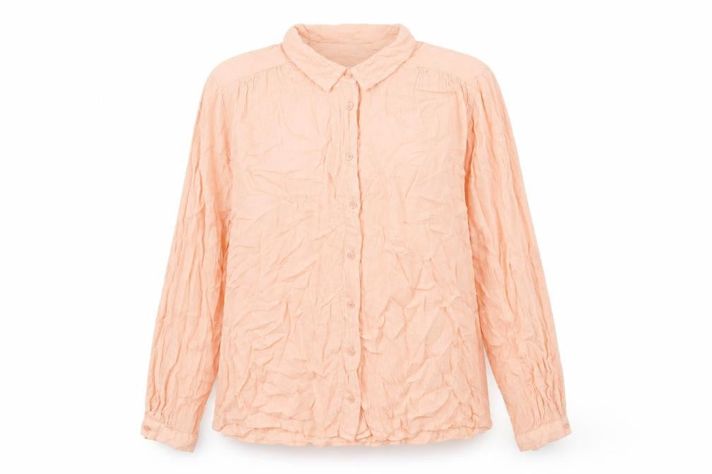 Weekend Collection Womens Orange Viscose Basic Blouse Size 12 Collared