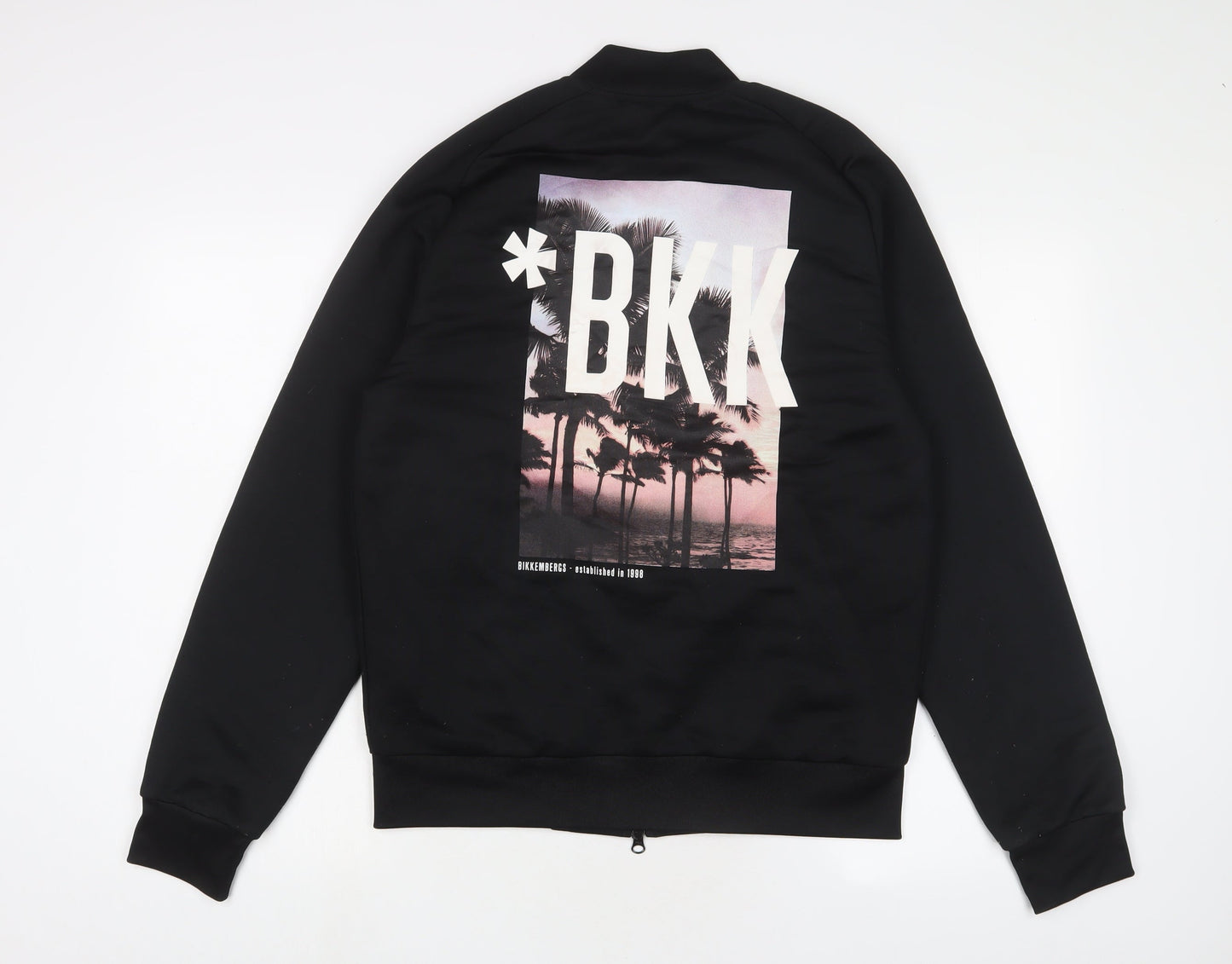 Bikkembergs Mens Black Polyester Full Zip Sweatshirt Size M