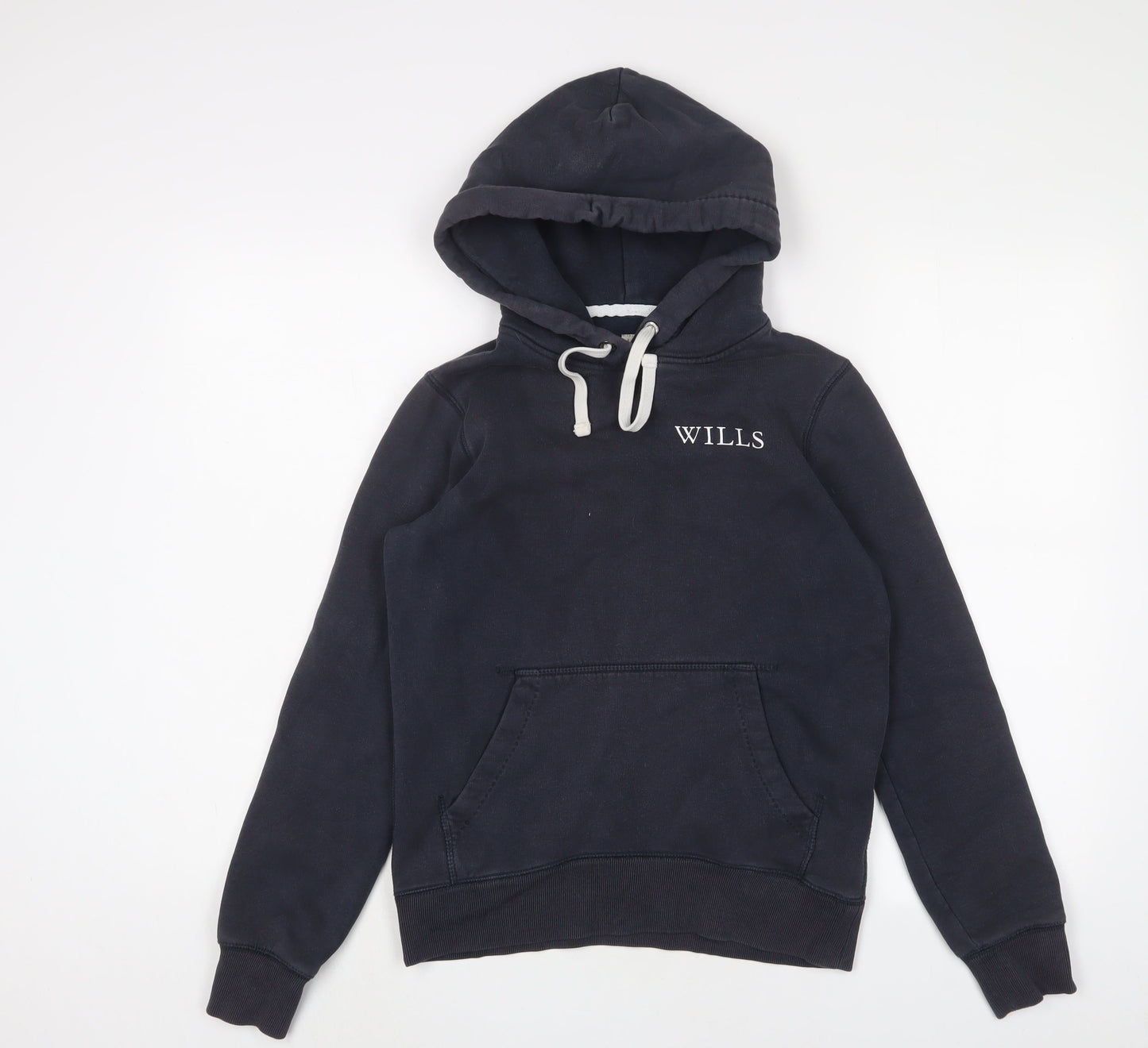 Jack Wills Womens Blue Cotton Pullover Hoodie Size 6 Pullover