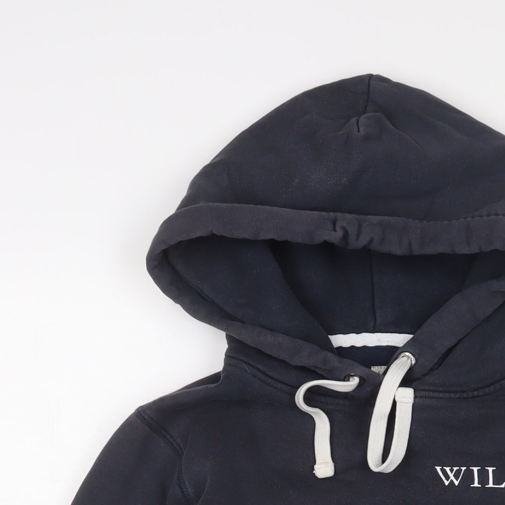 Jack Wills Womens Blue Cotton Pullover Hoodie Size 6 Pullover