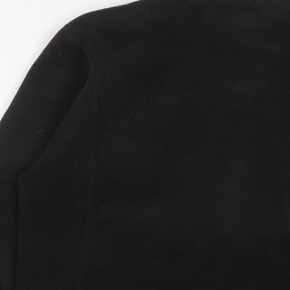 Haglofs Womens Black Jacket Size 14 Zip - Logo, Embroidered