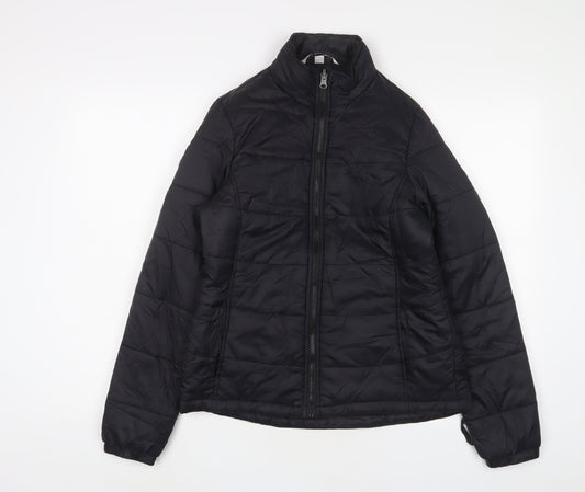 Port Authority Womens Black Puffer Jacket Jacket Size M Zip