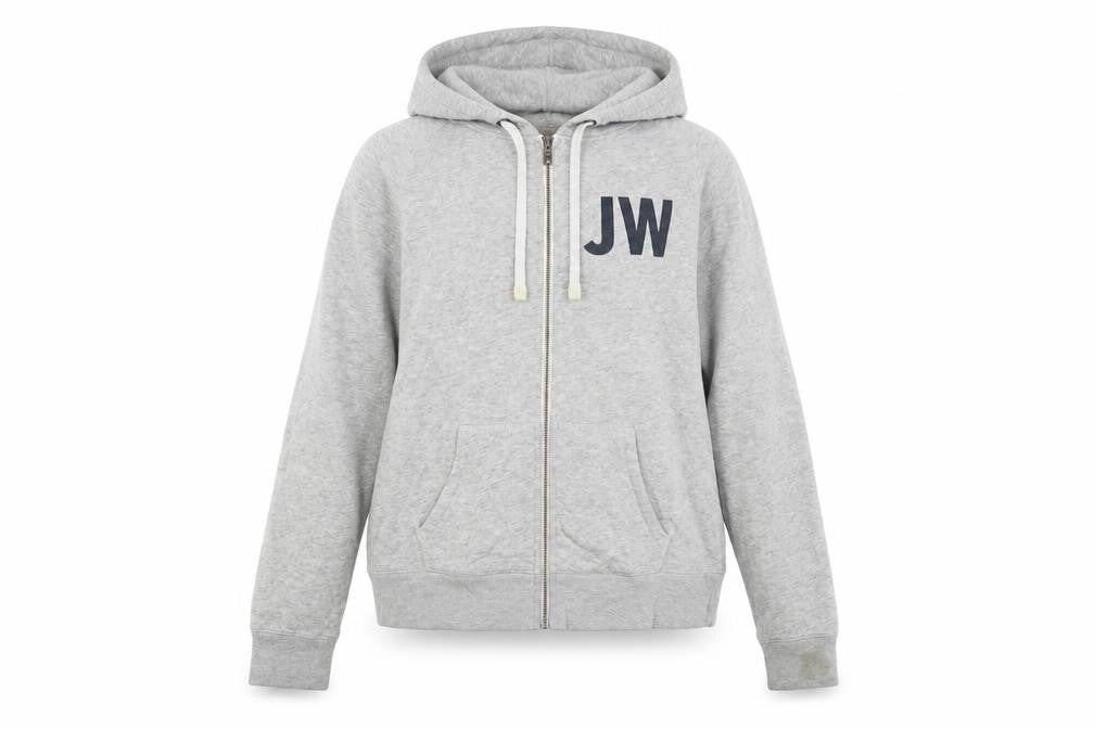 Womens UK 14 Regular Jack Wills Grey Full Zip Hoodie