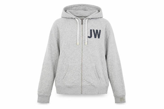 Womens UK 14 Regular Jack Wills Grey Full Zip Hoodie
