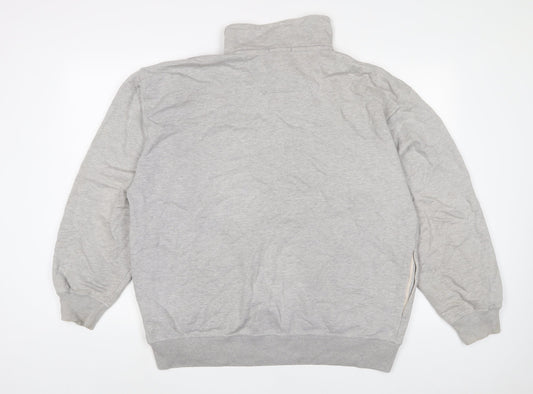 Nautica Mens Grey Cotton Pullover Sweatshirt Size L