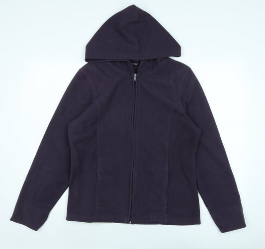 La Redoute Womens Purple Jacket Size M Zip - Logo