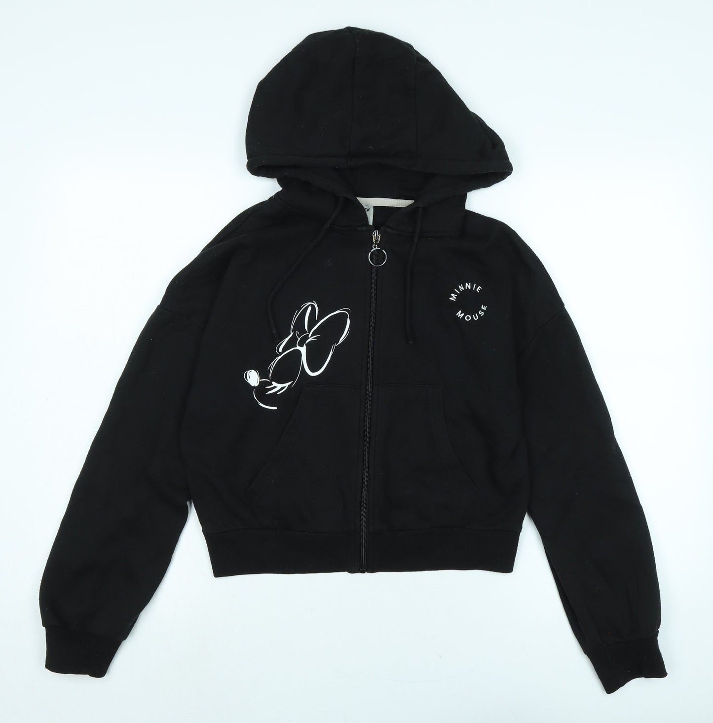 Disney Womens Black Jacket Size XS Zip - Minnie Mouse