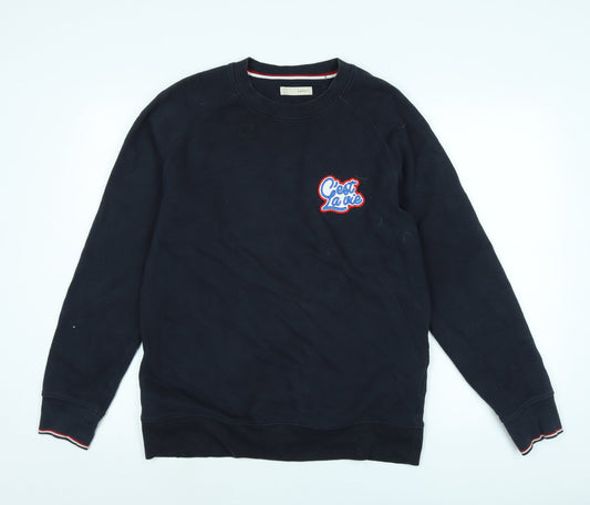 celio* Womens Blue Cotton Pullover Sweatshirt Size M - C'est La vie