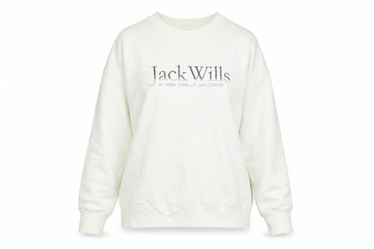Womens UK 8 Regular Jack Wills Ivory Pullover Sweatshirt