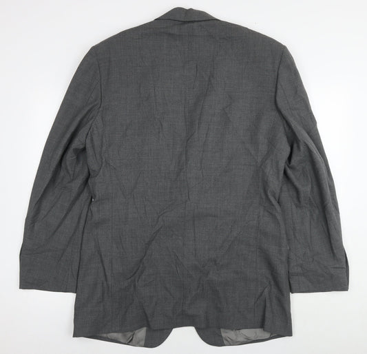 Marks and Spencer Mens Grey Wool Jacket Suit Jacket Size 42 Regular