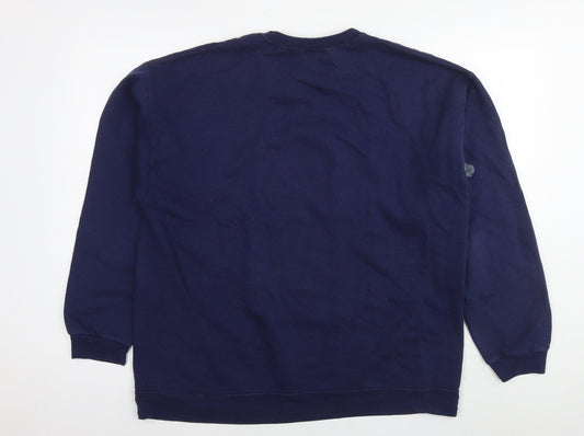 Hanes Womens Blue Cotton Pullover Sweatshirt Size M Pullover - Panama City Beach