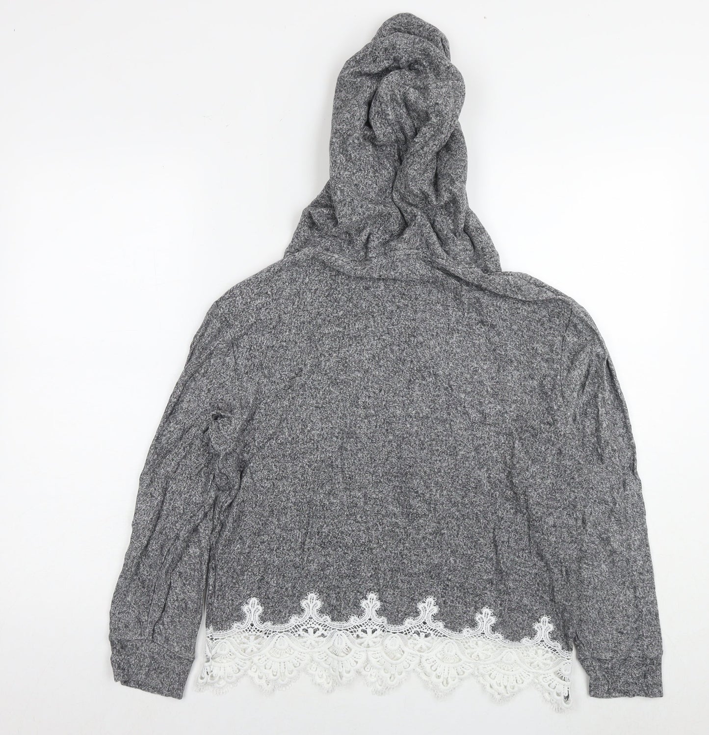 The Kooples Womens Grey Viscose Pullover Hoodie Size S Pullover