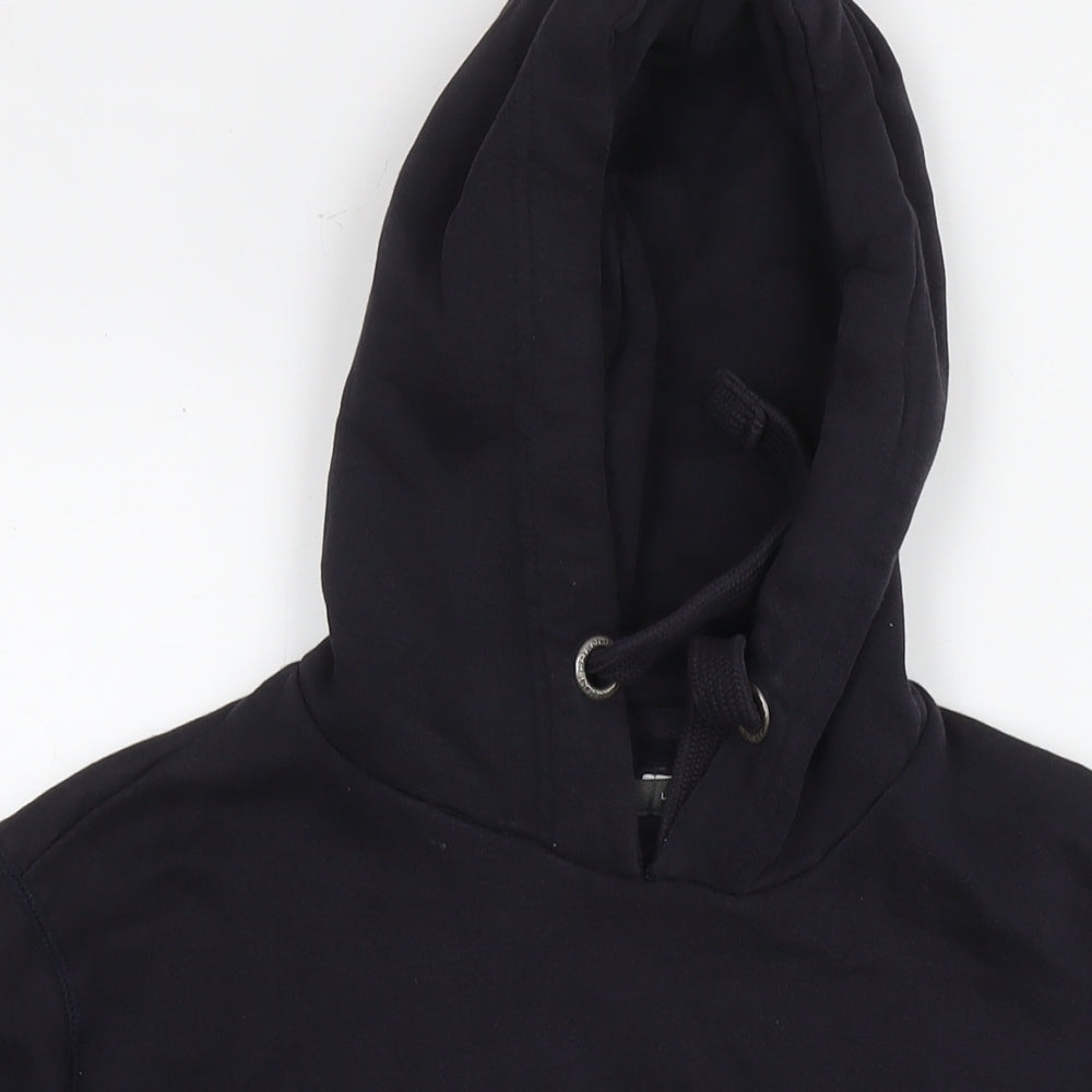 French Connection Womens Black Cotton Pullover Sweatshirt Size L Pullover