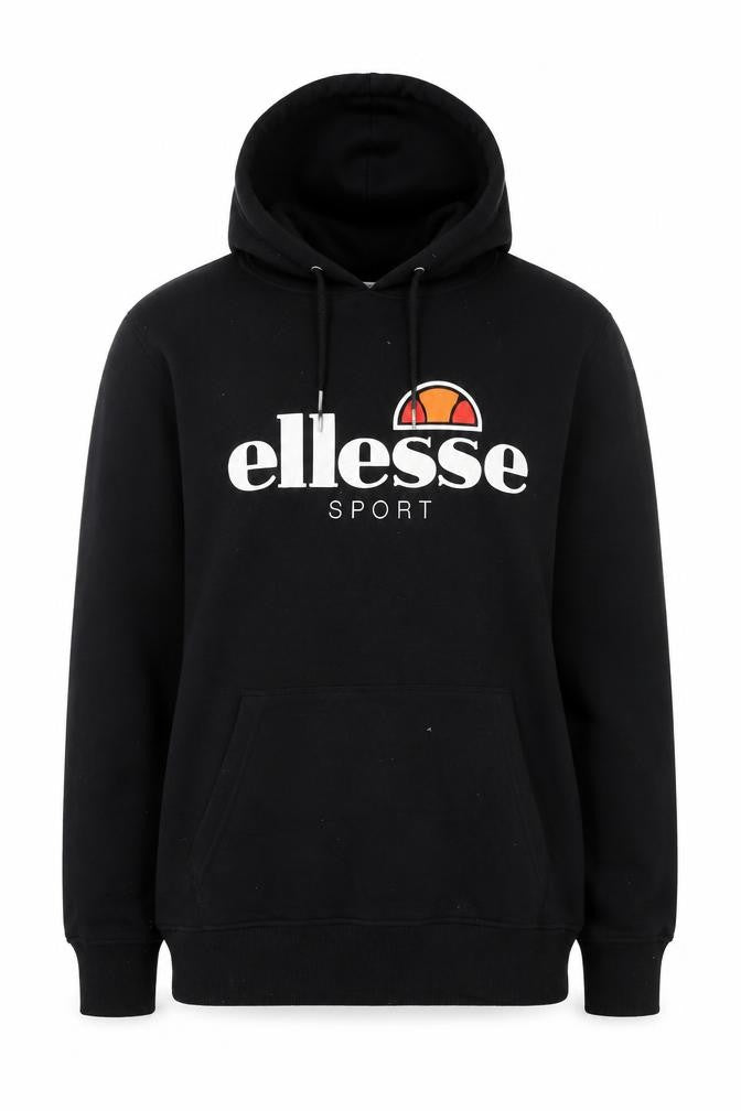Ellesse Womens Black Cotton Pullover Sweatshirt Size 10 Pullover - Logo