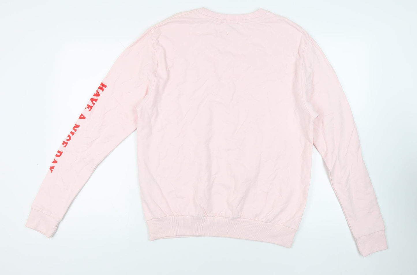 Disney Womens Pink Cotton Pullover Sweatshirt Size 12 Pullover - Minnie Mosue