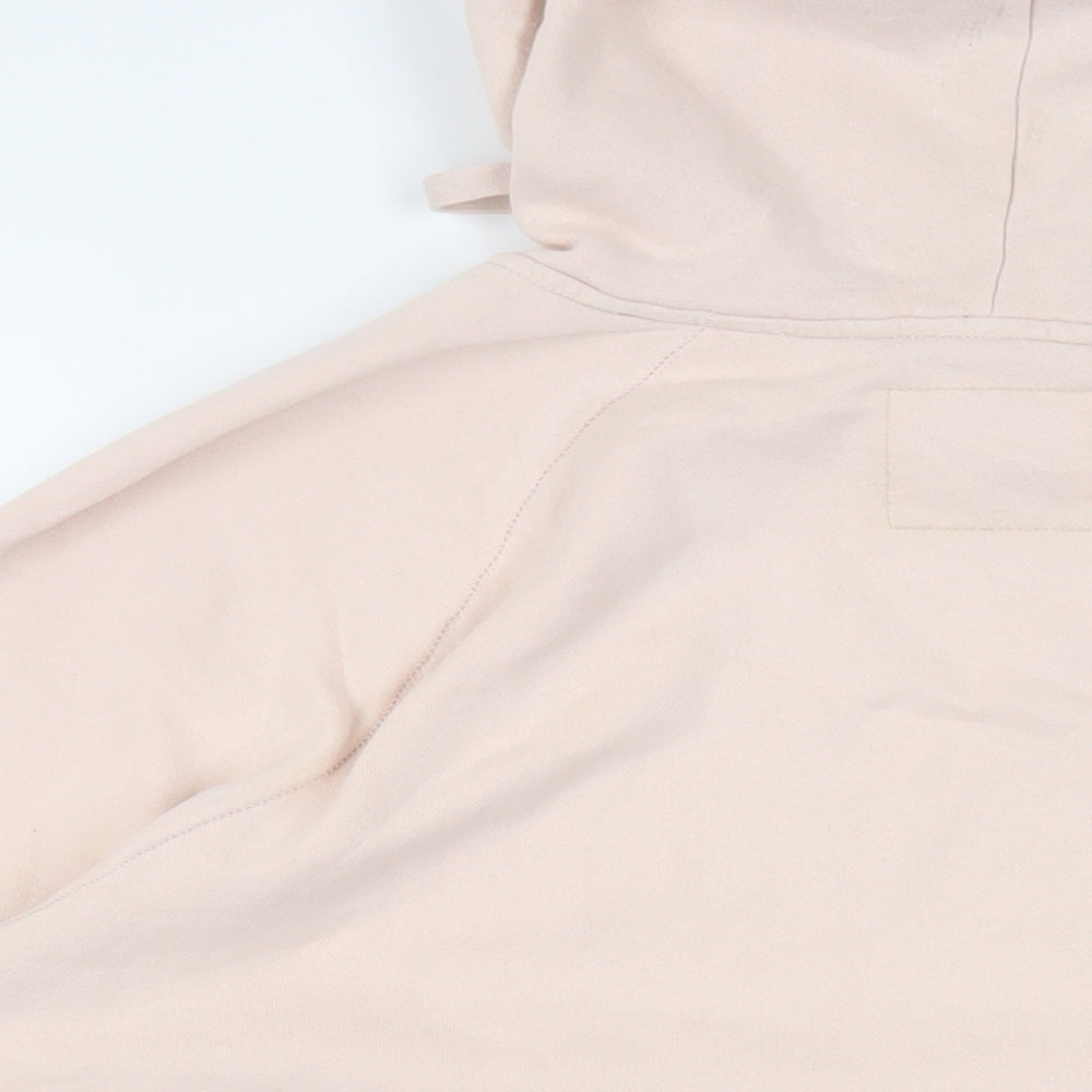 Hollister Mens Pink Cotton Pullover Hoodie Size XL - Logo Pockets