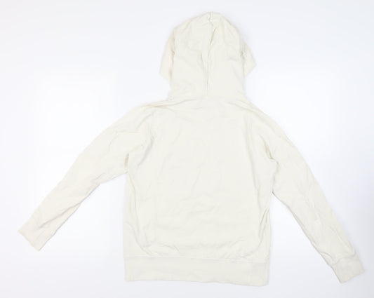 Uniqlo Womens Ivory Cotton Pullover Hoodie Size S Pullover - Sesame Street