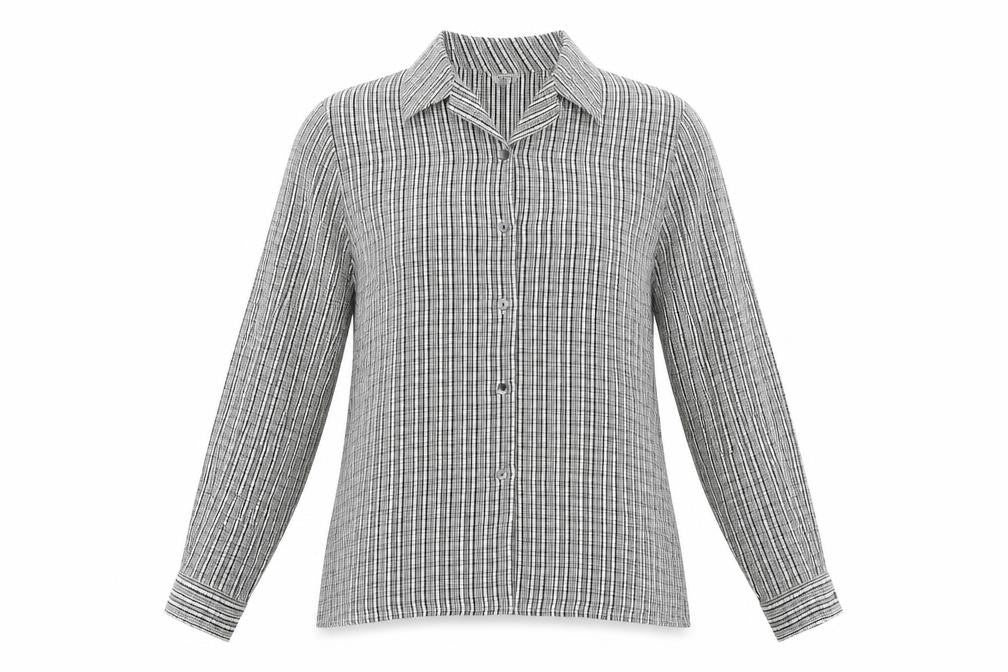 Next Womens Multicoloured Check Polyester Basic Blouse Size 12 Collared