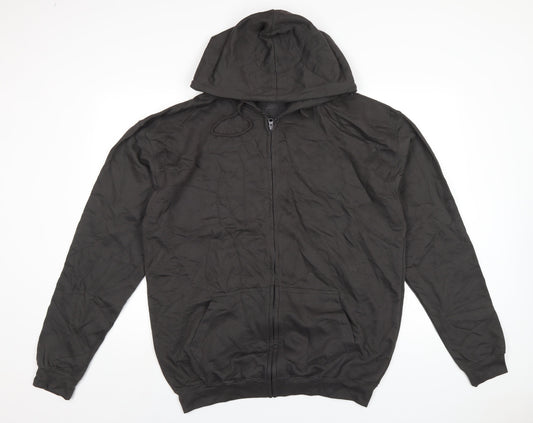 Gaffer Jeans Mens Grey Cotton Full Zip Hoodie Size XL