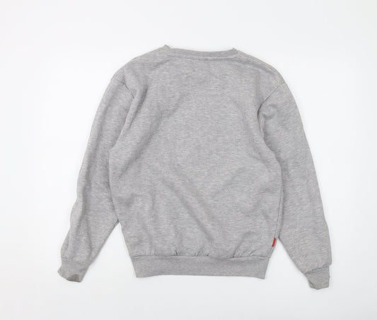 Slazenger Boys Grey Polyester Pullover Sweatshirt Size 13 Years Pullover