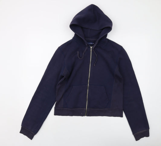 Polo Ralph Lauren Womens Blue Cotton Full Zip Hoodie Size M Zip