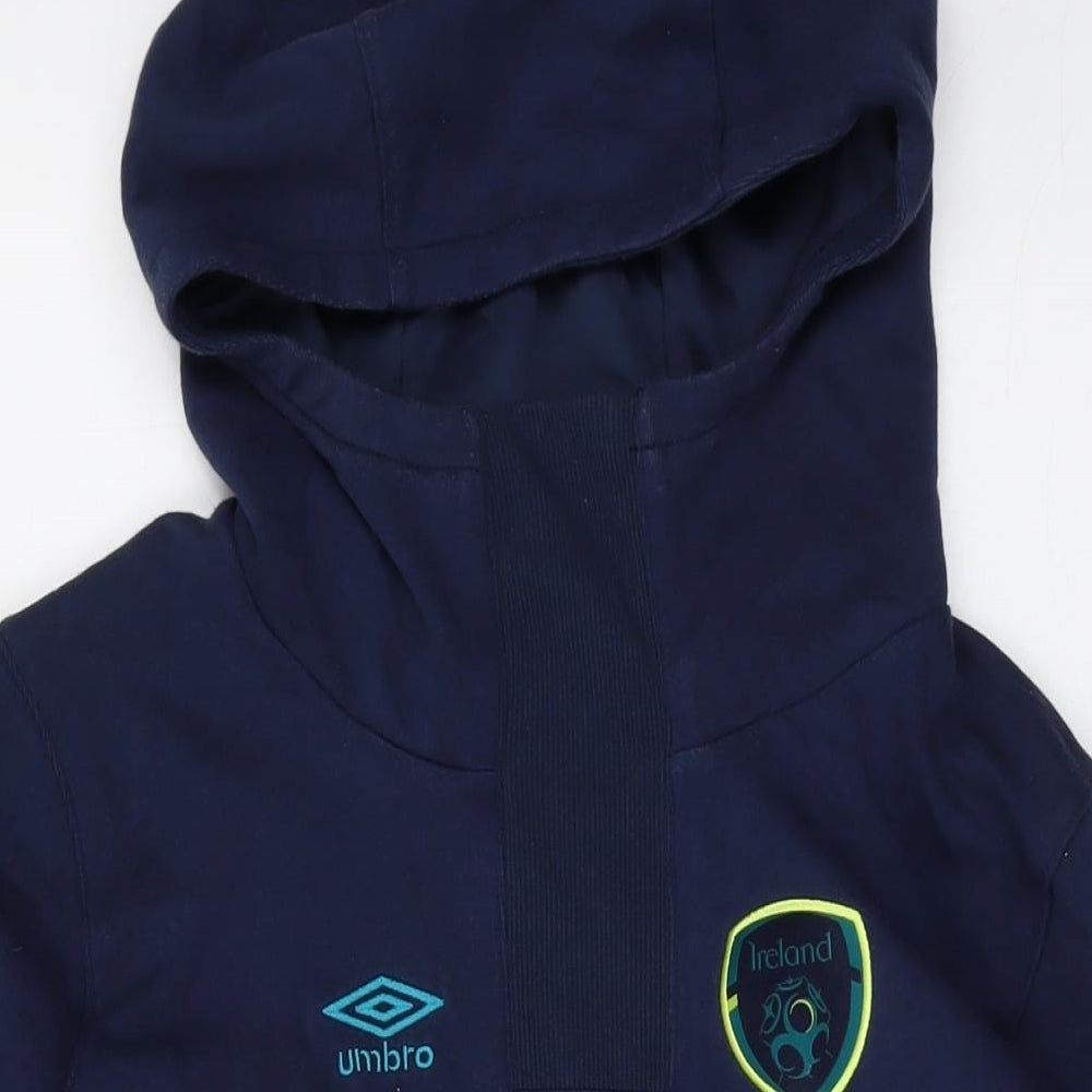 Umbro Womens Blue Cotton Pullover Hoodie Size 10 Pullover - Ireland