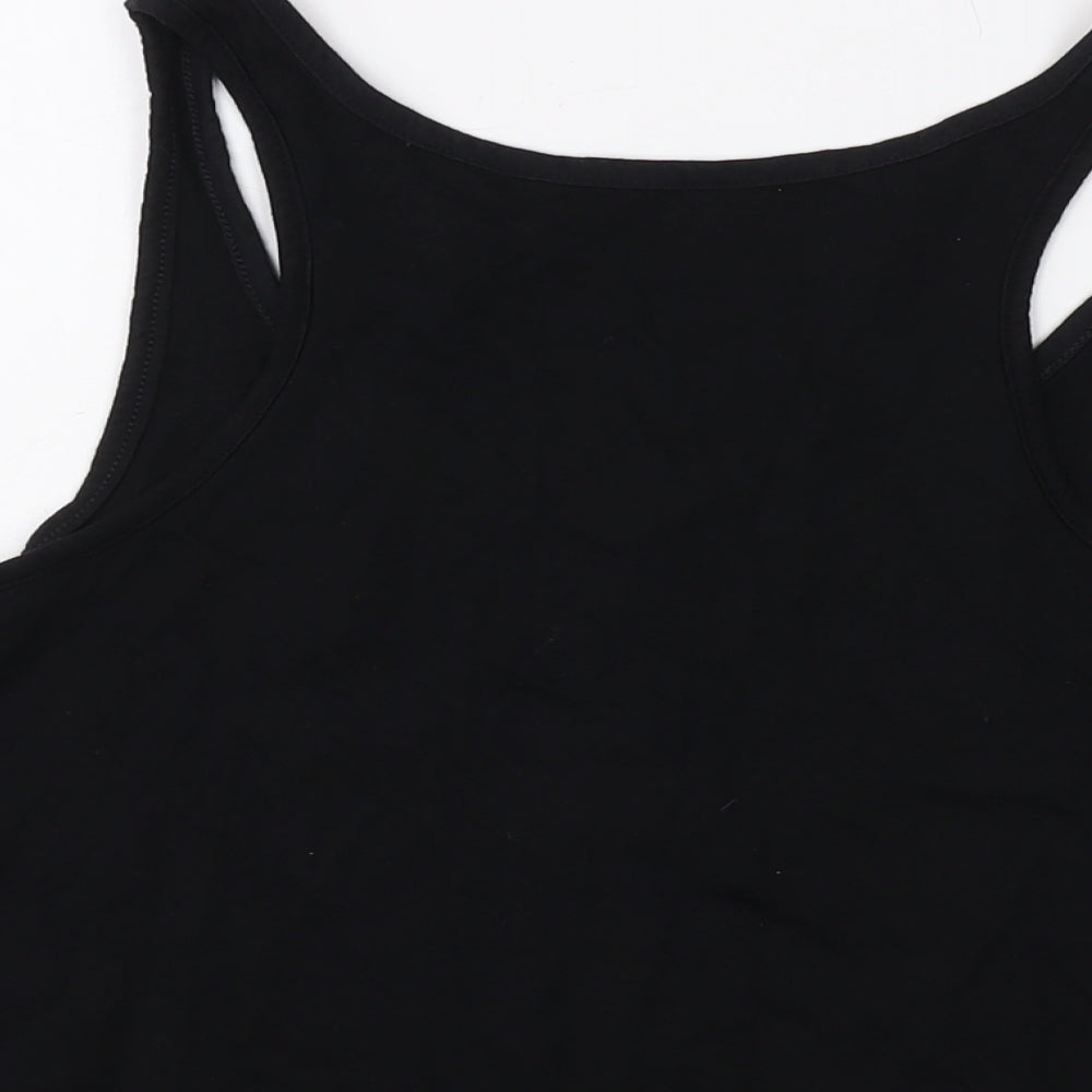 Satar Wars Womens Black Cotton Basic Tank Size XL Round Neck