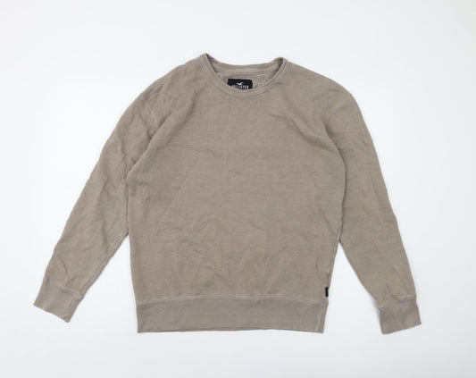 Hollister Mens Brown Cotton Pullover Sweatshirt Size M