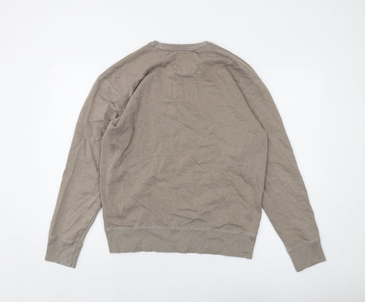 Hollister Mens Brown Cotton Pullover Sweatshirt Size M