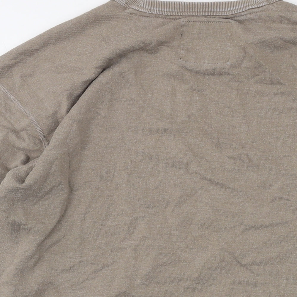 Hollister Mens Brown Cotton Pullover Sweatshirt Size M