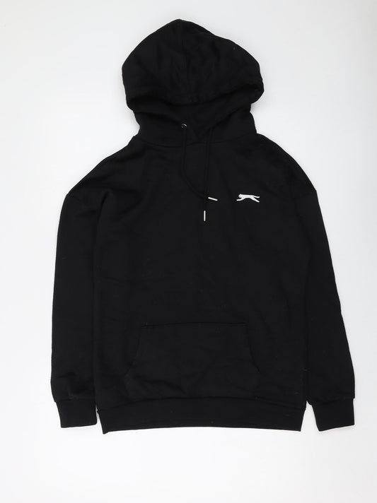 Slazenger Womens Black Polyester Pullover Hoodie Size 6 Pullover
