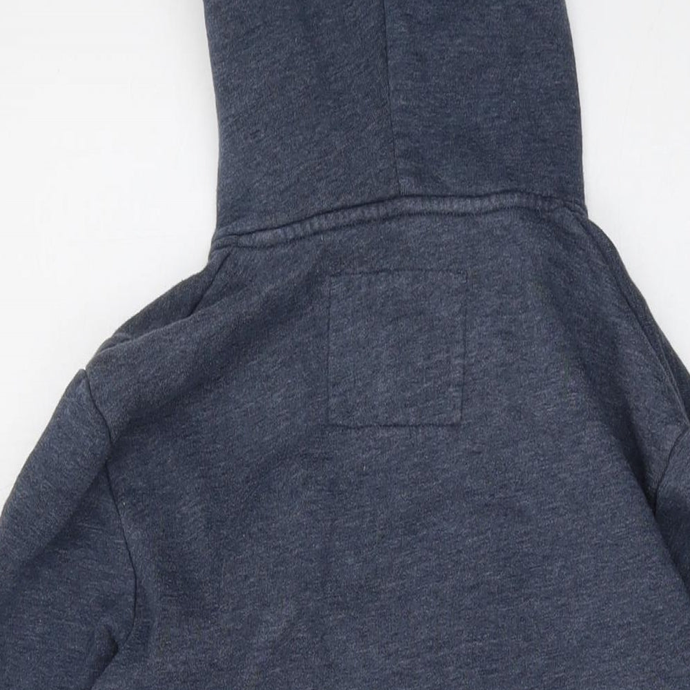 Jack Wills Mens Blue Cotton Full Zip Hoodie Size XS
