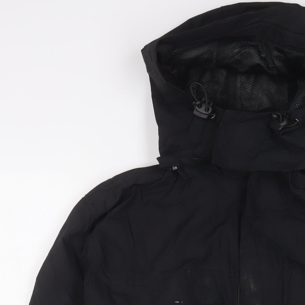 Mountain Life Mens Black Jacket Coat Size S Zip