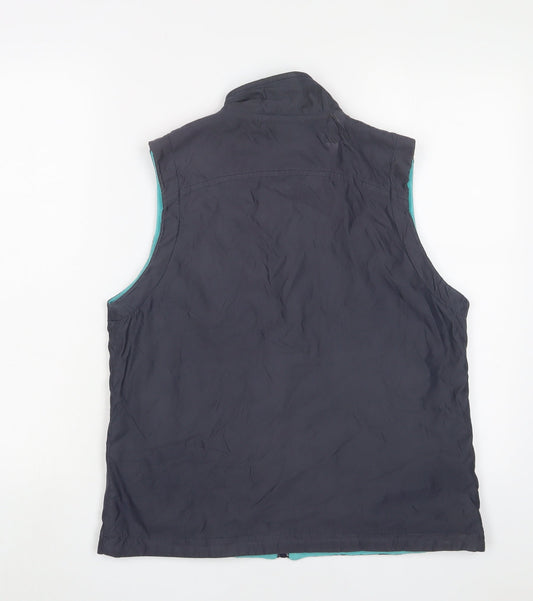 Maine Womens Blue Gilet Jacket Size 12 Zip