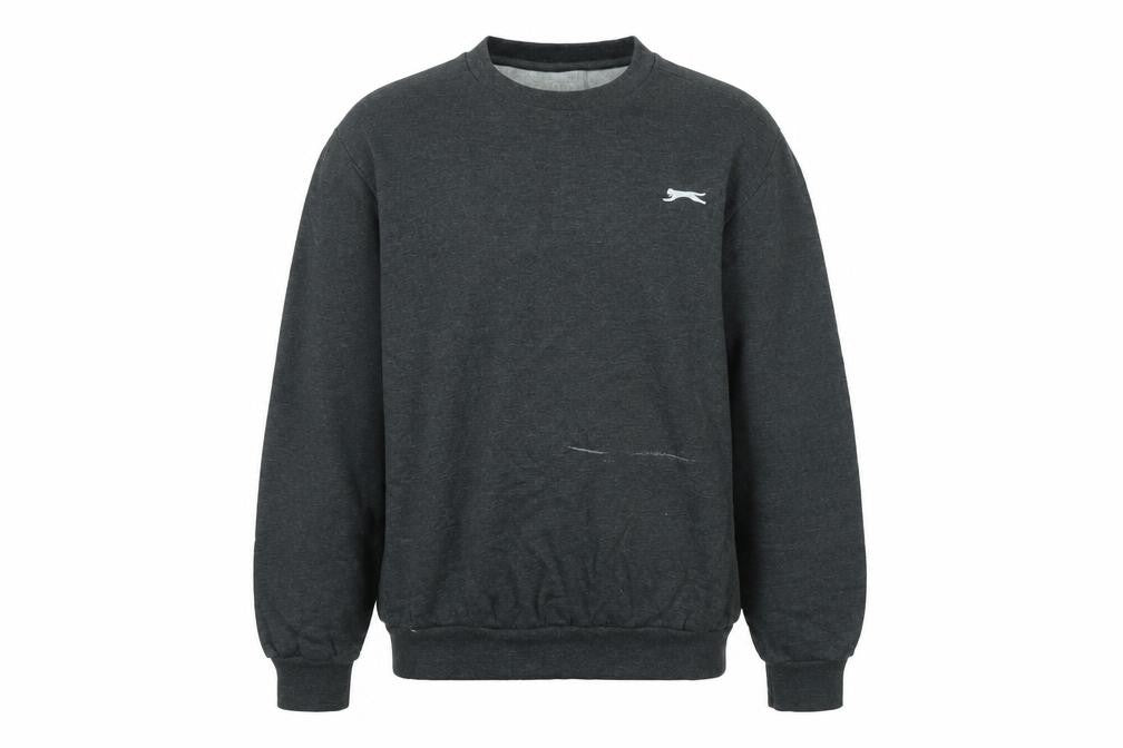 Mens UK L Regular Slazenger Grey Pullover Sweatshirt
