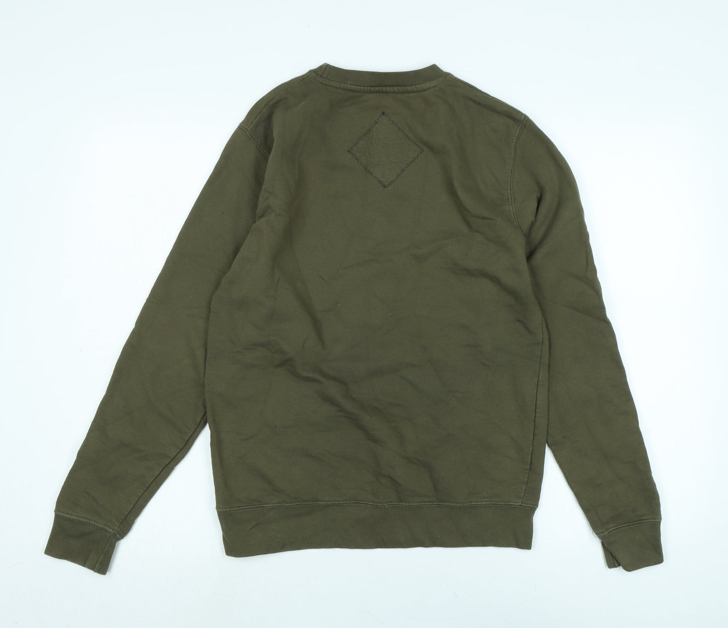 Ushiwear Mens Green Polyester Pullover Sweatshirt Size M - Logo