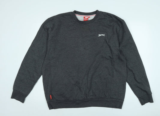 Slazenger Mens Green Polyester Pullover Sweatshirt Size XL - Logo