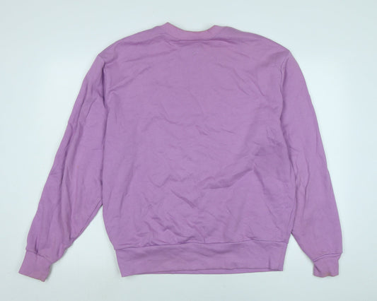 COLLUSION Womens Purple Polyester Pullover Sweatshirt Size S - Logo