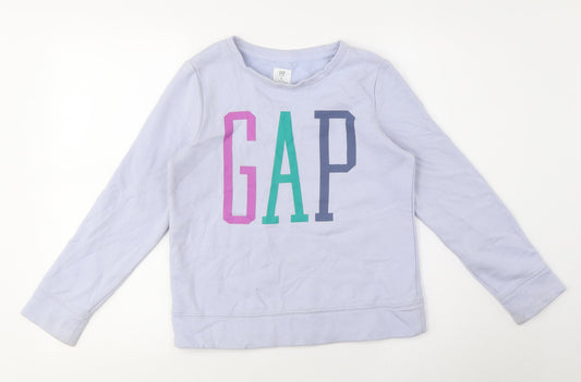 GAP Girls Blue Long Sleeve Pullover Sweatshirt