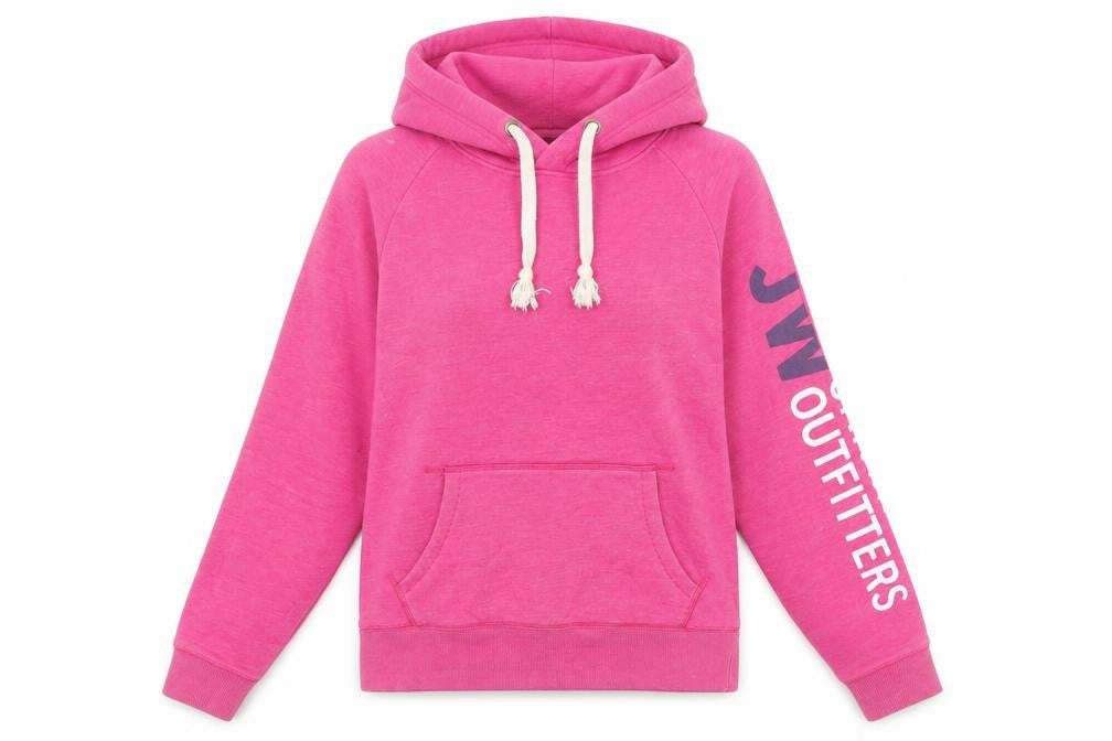 Womens UK 8 Regular Jack Wills Pink Pullover Hoodie