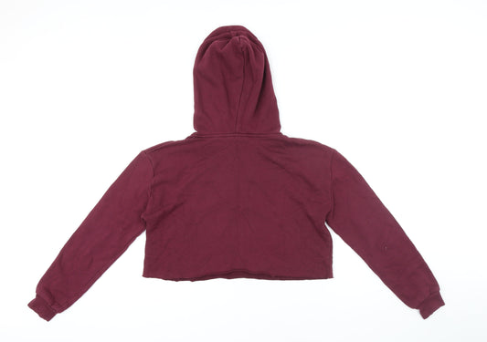 New Look Girls Red Polyester Pullover Hoodie Size 12-13 Years Drawstring - Hogwarts