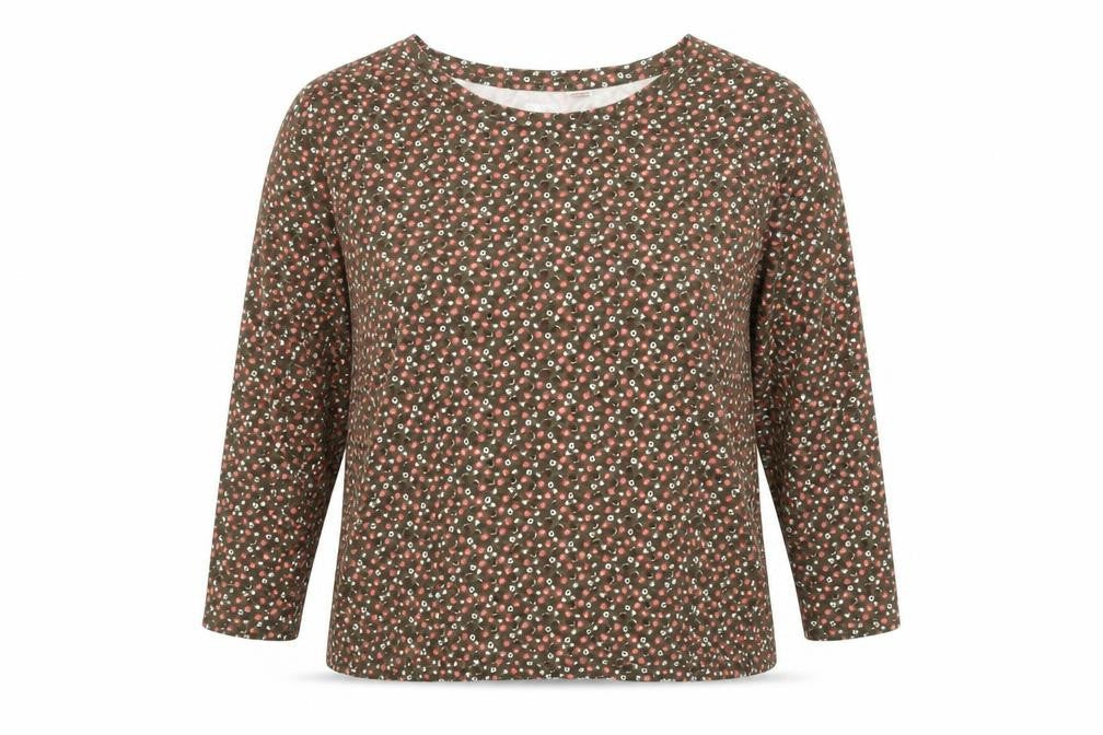 Womens UK Size XL Lands End Green Polyester Blouse