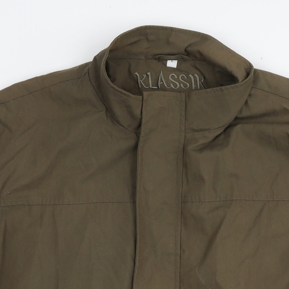 Klassik Mens Green Bomber Jacket Jacket Size L Zip