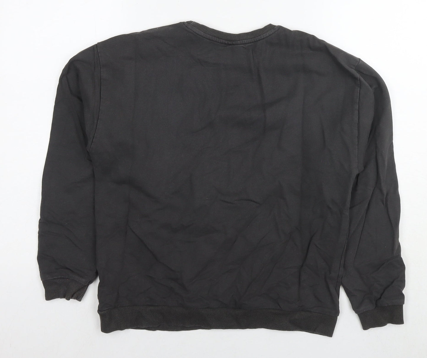 acdc Womens Brown Cotton Pullover Sweatshirt Size 8 Pullover - Logo