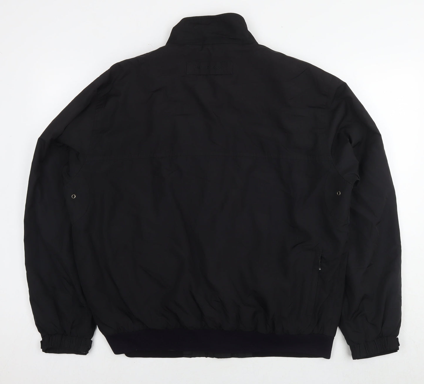 Maine Mens Black Bomber Jacket Jacket Size L Zip