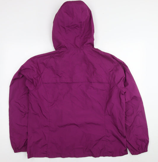 Eddie Bauer Womens Pink Jacket Size XL Zip