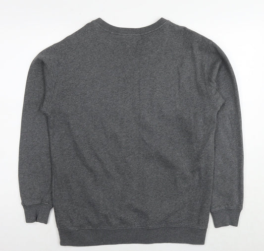 PINK Womens Grey Cotton Pullover Sweatshirt Size S Pullover